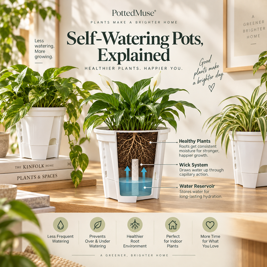 Self-Watering Pots, Explained: How They Work and Which Plants Love Them